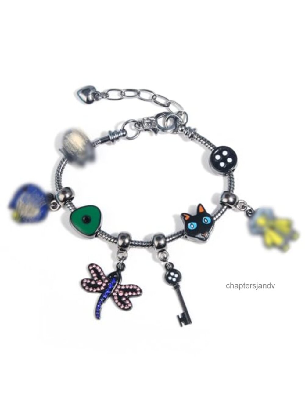 Charm Bracelet Snake Chain Removable DIY Charms Halloween Costume
